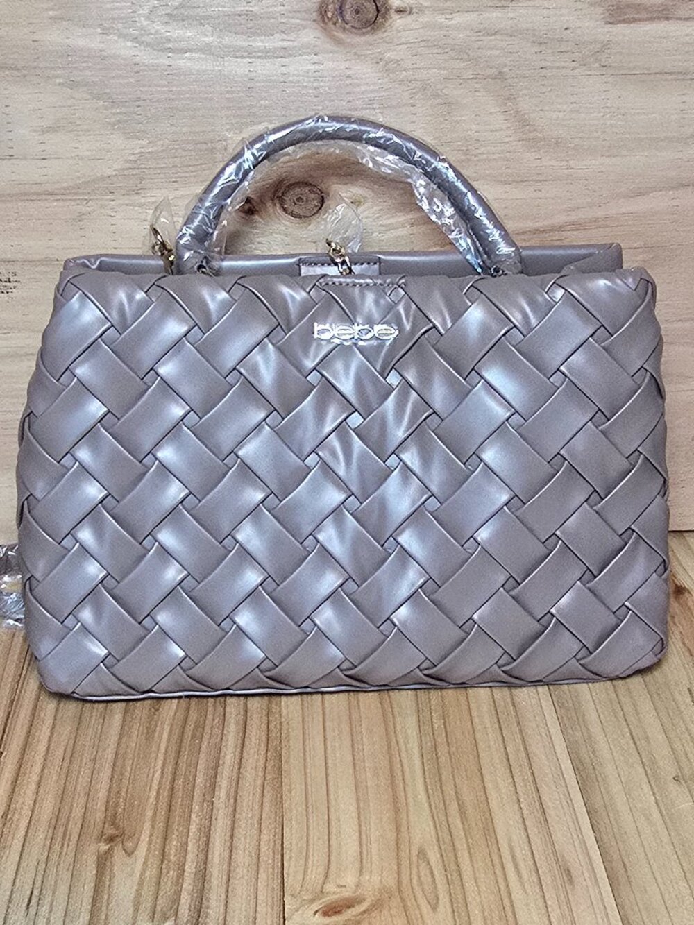 Brand New-Women's Luca Satchel Purse Taupe